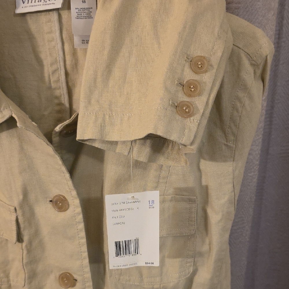 Villager Beige Button-Up Blazer - Picture 4 of 5